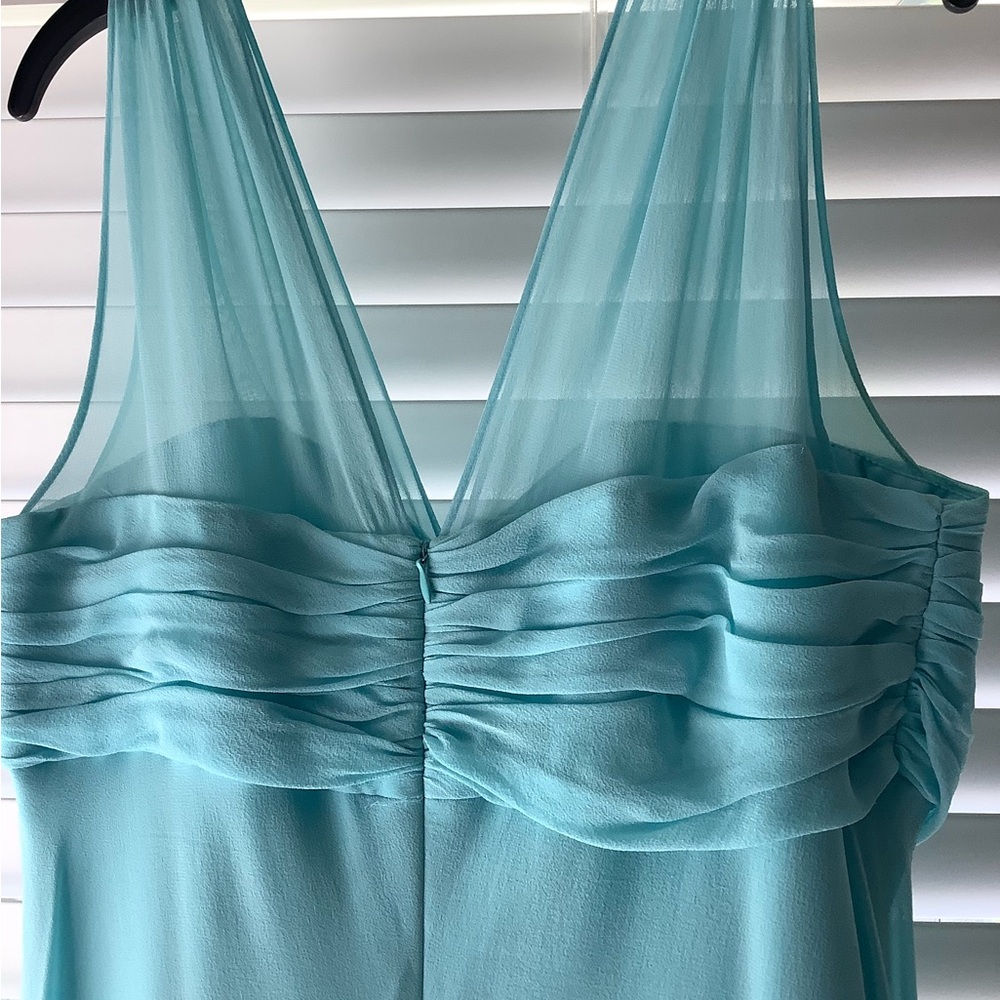 Donna Ricco Turquoise Backless Dress - Picture 3 of 5
